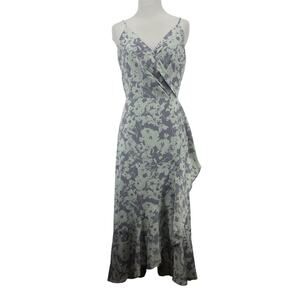 Chelsea28 Size‎ M Ruffle Midi Dress Floral Lilac Purple Sleeveless Romantic